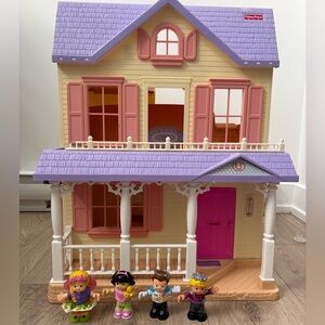 Fisher-Price Loving Family Grand Folding Dollhouse | Vintage+Furniture|Character